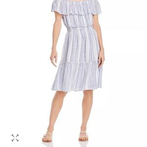 TOMMY BAHAMA WOMEN'S Dress MAZARINE BLUE ALOHA AVENUE OFF-on -SHOULDER Sz XL